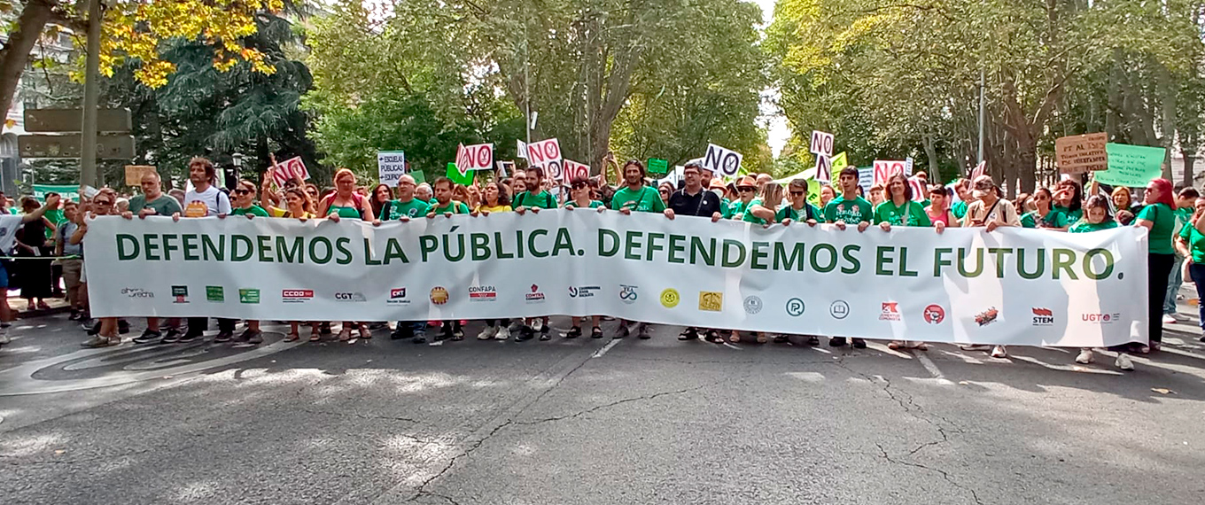 Maniferstación 27 septiembre 2026 - Enseñanza Pública